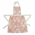 Peking Handicraft 28 x 34 in. Dog Vase Rose Apron, 2PK 02MCC8C